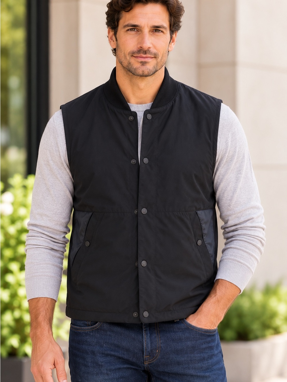 Cole Haan Mountain Hardware Mens Black Vest L Insulated Outdoor Gorpcore